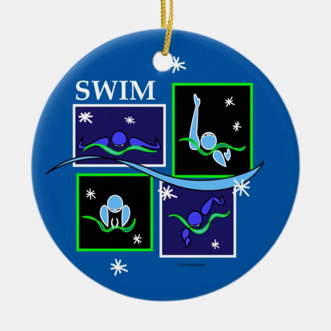 IM morgonvinter Julgransprydnad Keramik (Framsidan)