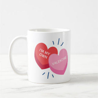 I'm my own valentine Coffee Mug Kaffemugg