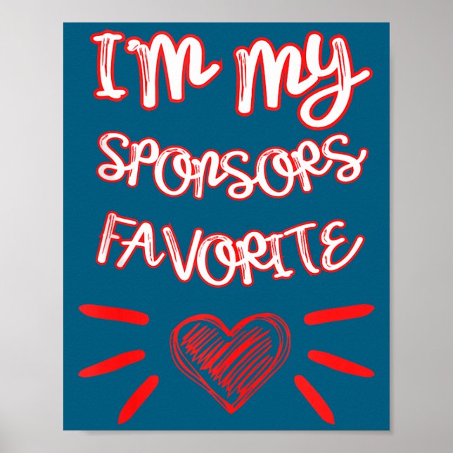 I'm My Snsors Favorite Funny Quote Tank Top  Poster (Framsidan)