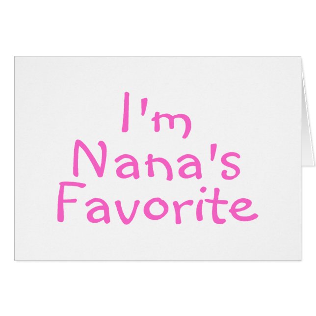 Im Nanas favorit Hälsningskort (Framsidan Horizontal)