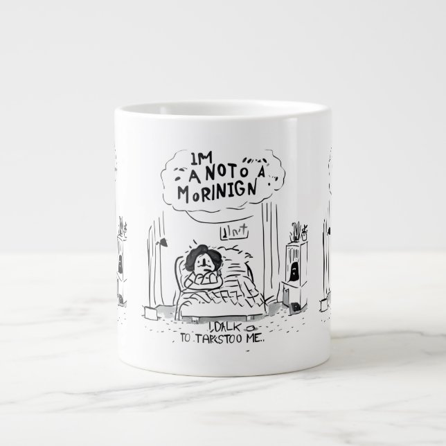 I'm Not a Morning Person Don't Talk to Me Mug Jumbo Mugg (Framsidan)