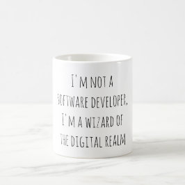 "I'm not a software developer, I'm a wizard of the Kaffemugg