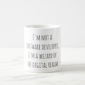 "I'm not a software developer, I'm a wizard of the Kaffemugg