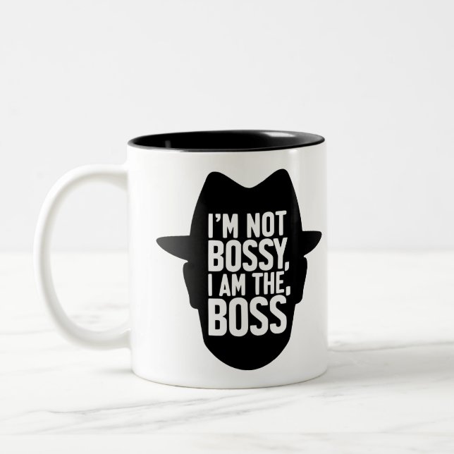I'm Not Bossy, I Am The Boss Två-Tonad Mugg (Vänster)