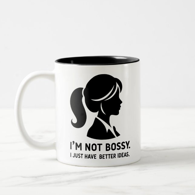 I'm Not Bossy. I Just Have Better Ideas Två-Tonad Mugg (Vänster)