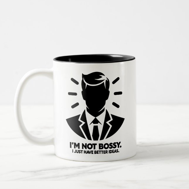 I'm Not Bossy. I Just Have Better Ideas Två-Tonad Mugg (Vänster)