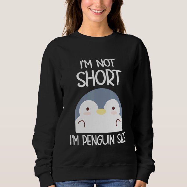 Im Not Kort Im Penguin Storlek T Shirt (Framsida)