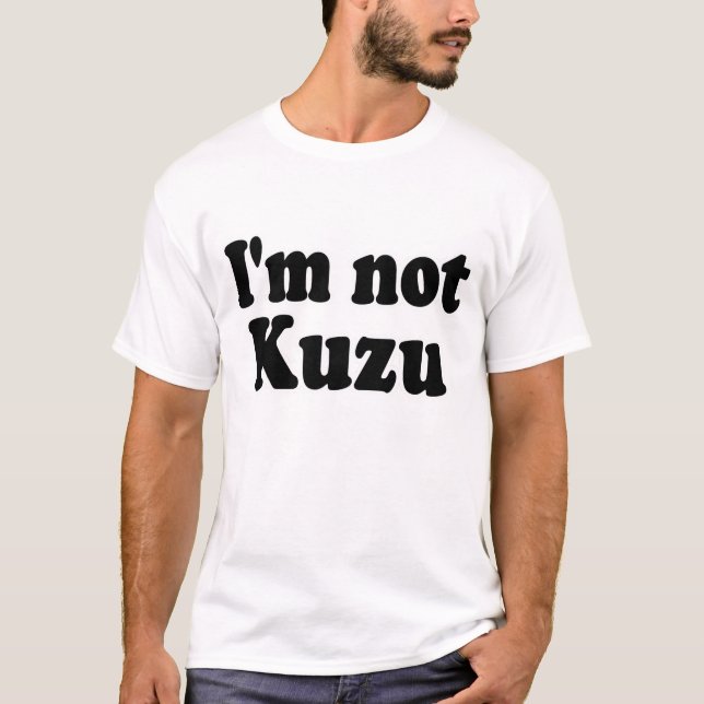 I'm Not Kuzu Funny Japanese Slang Typography Graph Tee Shirt (Framsida)