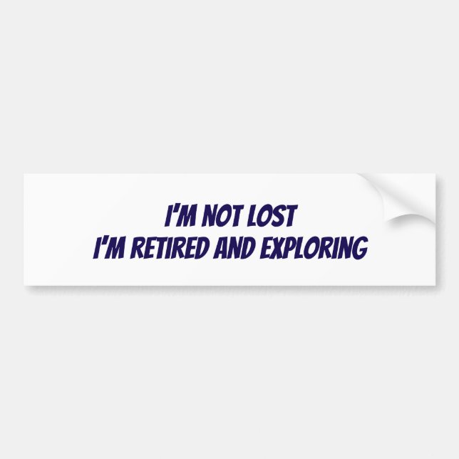 I'm not lost sticker bildekal (Framsidan)