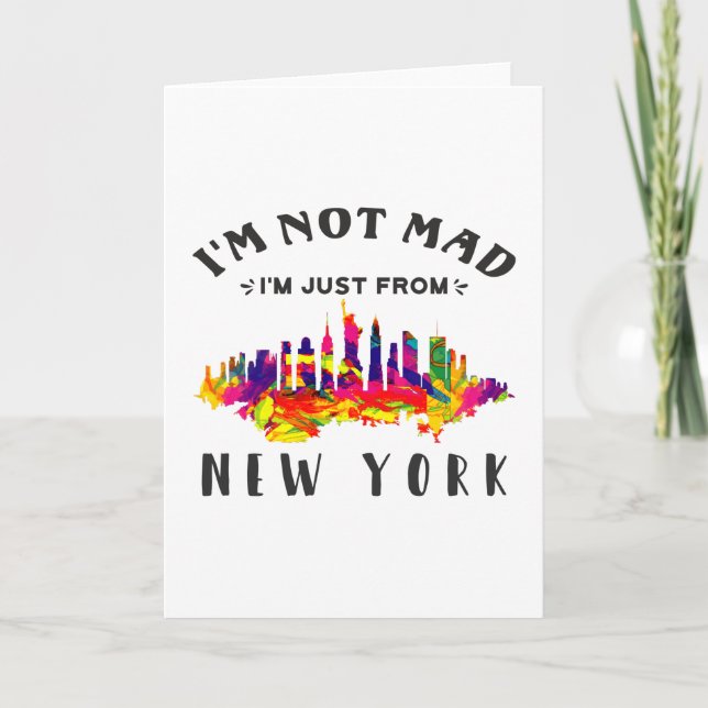 I'm not mad I'm just from New York Kort (Framsida)