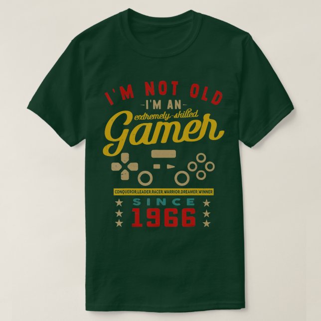 Im Not Old Im A Skilled 1966VideogameGaming  T Shirt (Design framsida)