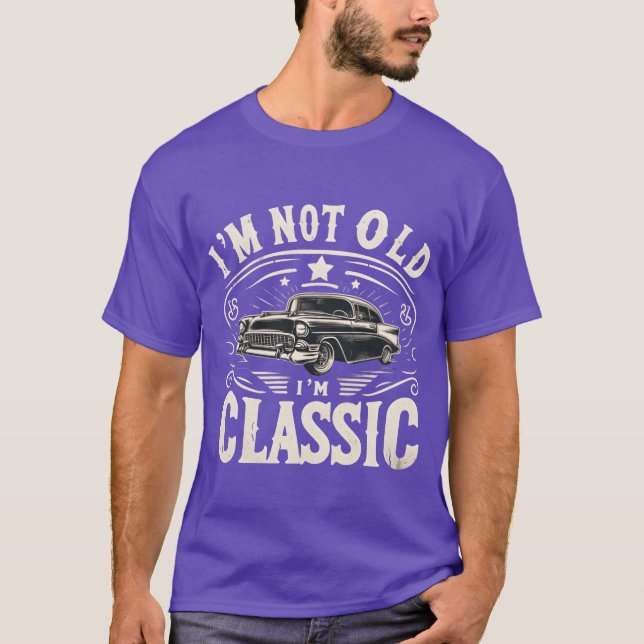 Im Not Old Im Classic Car Enthusiast boy T Shirt (Framsida)