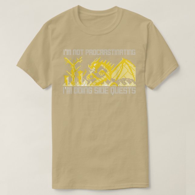 I'm Not Procrastinating I'm Doing Side Quests Ugly T Shirt (Design framsida)