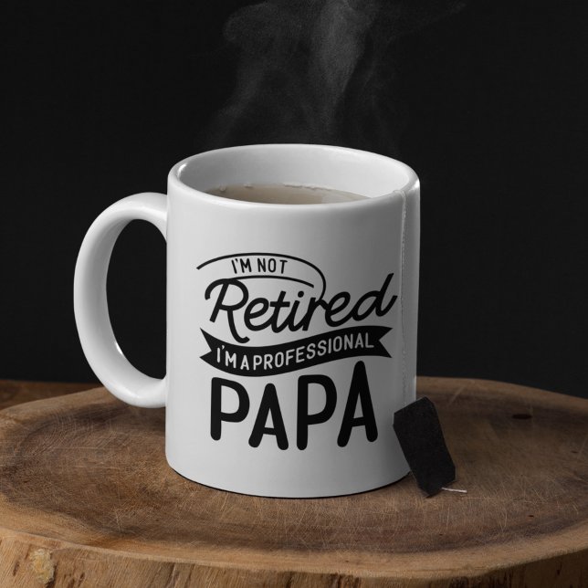 I'm Not Retired I'm a Professional Papa Kaffemugg (Skapare uppladdad)