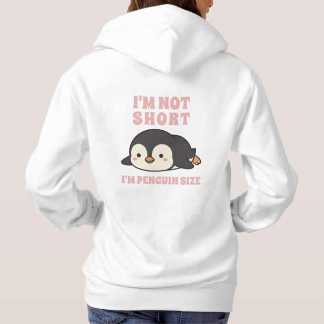 I'm Not Short I'm Penguin Size Cute Kawaii Funny  T Shirt (Baksida)