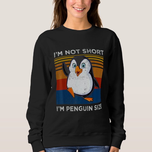 I'm Not Short I'm Penguin Size  Penguin T Shirt (Framsida)