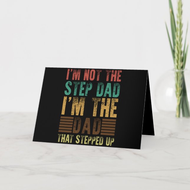 I'm Not The Step Dad Funny Step Father Gift Kort (Framsida)