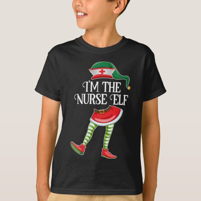 Im Nurse Elf-julmatchningen RN LPN Medical T Shirt (Framsida)