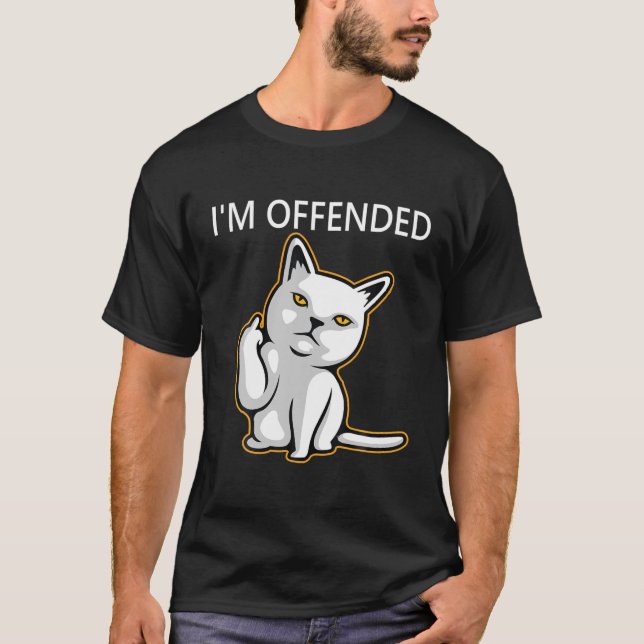 Im Offset T,Arg Cat T,Katt Ge Finger T Shirt (Framsida)