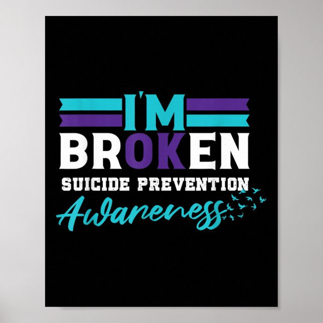 Im OK Broken _ Medvetenhet om förebyggande av själ Poster (Framsidan)