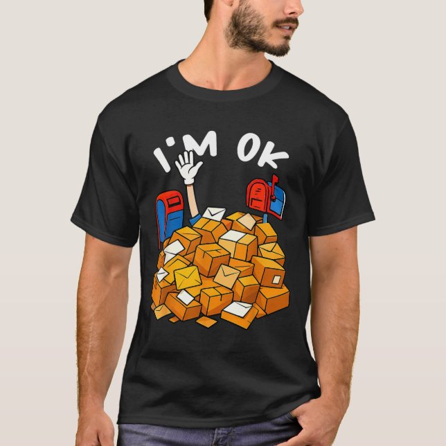 I'm Ok Funny Stal Worker  T Shirt (Framsida)