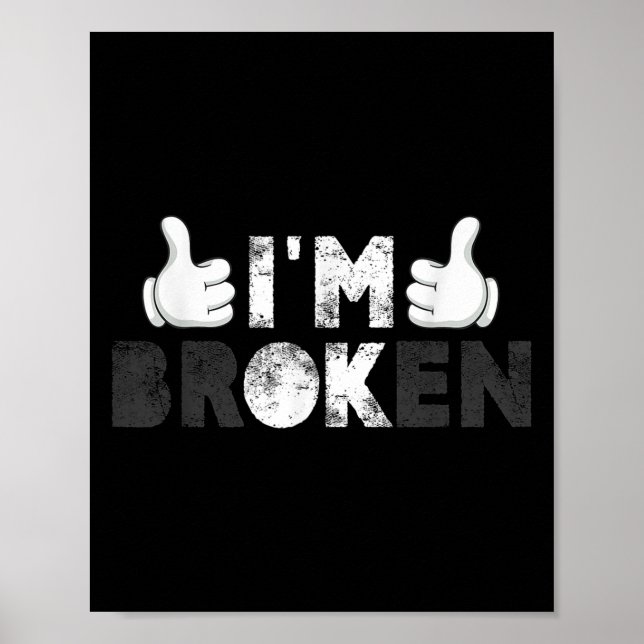 Im Ok Im Broken Suicide Prevention Mental Health A Poster (Framsidan)