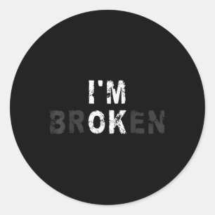 Im OK Osynlig Sjukdom Mental Health Awareness Im Runt Klistermärke