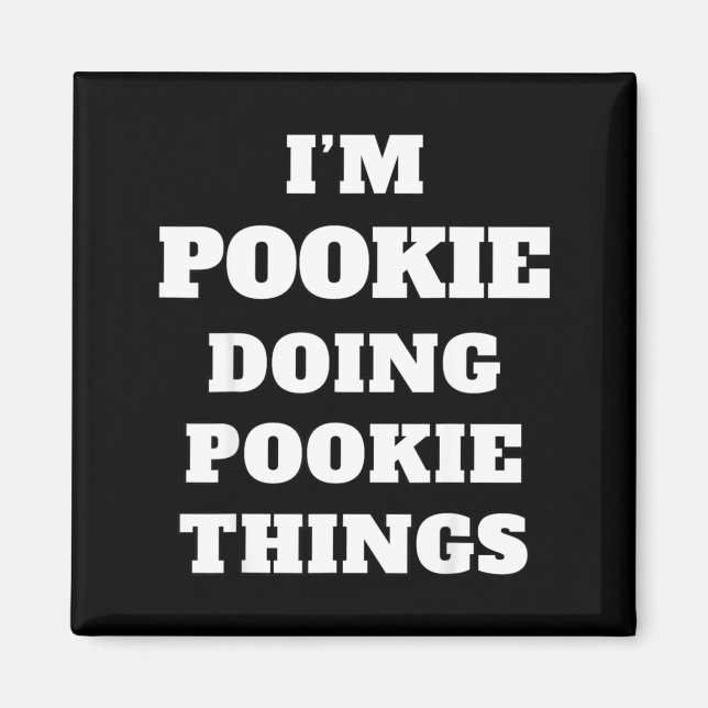 I'm Okie Doing Okie Things Aesthetic Slang Viral G Magnet (Framsidan)