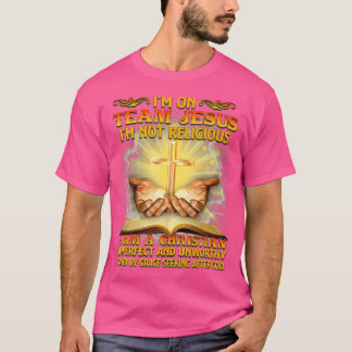 Im on Team Jesus Im Religiösa Im Christian Imp T Shirt