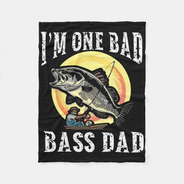I'm One D B Dad Largemouth B  Fleecefilt (Framsidan)