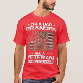 Im Pappa morfar och en veteranskund USA Grandpa Pa T Shirt