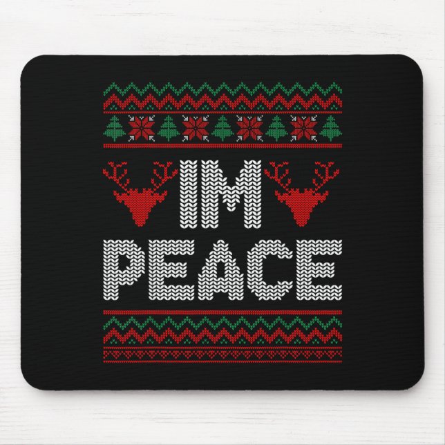 I'm Peace Couple Matching Christmas Ugly Sweater  Musmatta (Framsidan)