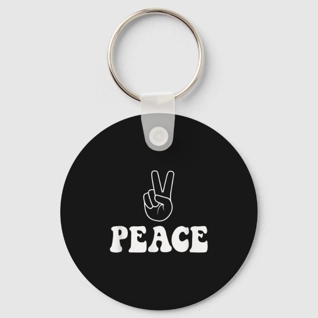 Im Peace Funny Matching Par Outfit for Maka Nyckelring (Framsida)