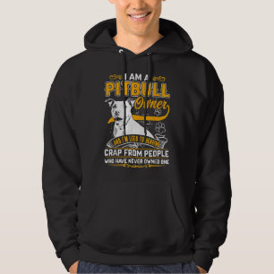 Im Pit Bull Terrier Owner Hund Kärlek R Pappa Mamm Hoodie