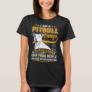 Im Pit Bull Terrier Owner Hund Kärlek R Pappa Mamm T Shirt