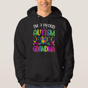 Im Proud Autism Grandma Autism Awareness Puzzle Ha Hoodie