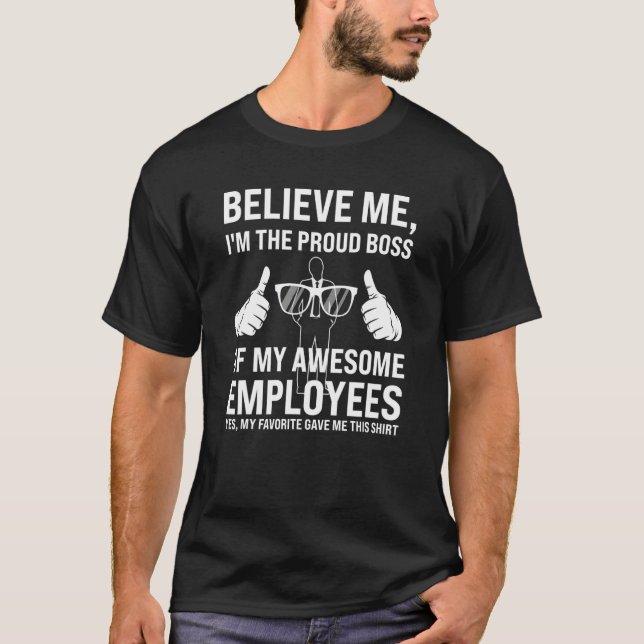 I'm proud boss of employees boss employees employe t shirt (Framsida)