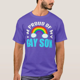 Im Proud of My Gay Son LGBQ Mamma eller Pappa T Shirt