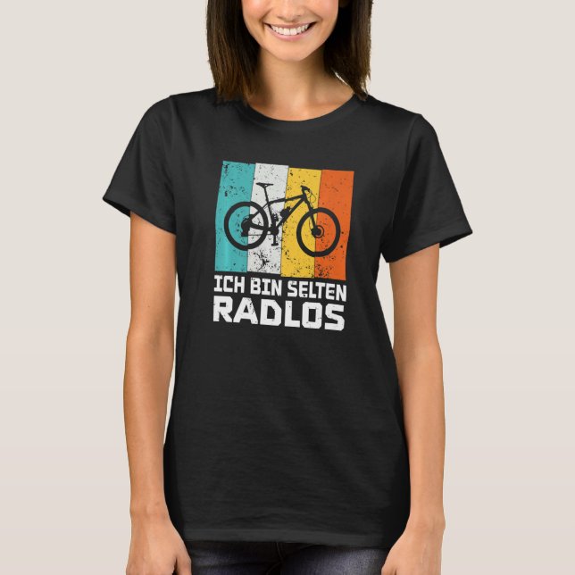 I'm rarely bikeless funny cyclist bike wheel Premi T Shirt (Framsida)