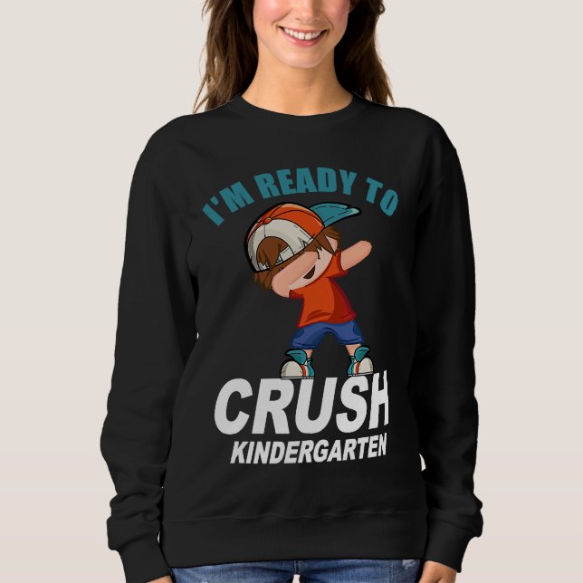 I'm Ready To Crush Kindergarten  Back To School Bo T Shirt (Framsida)