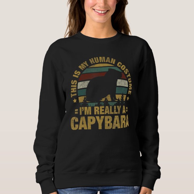 I'm Really A Capybara Capybaras Lovers T Shirt (Framsida)