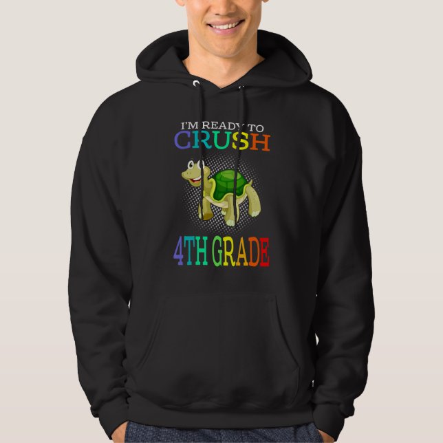 Im-Redo för att krossa 4:e Klass-sköldpaddan Hoodie (Framsida)