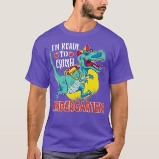 Im-Redo för att krossa Kindergarten Dinosaur Boys T Shirt
