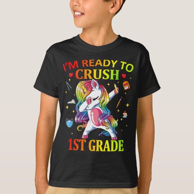 IM-REDO TILL CRUSH 1st Klass Unicorn T Shirt (Framsida)