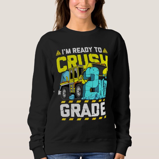 Im Redo till Crush 2nd Klass School Construction T Shirt (Framsida)