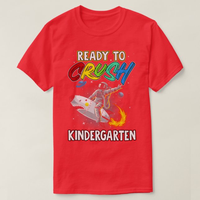Im Redo till Crush Kindergarten Back to school Spa T Shirt (Design framsida)
