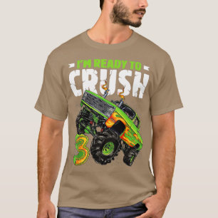 Im-Redot på Crush 3rd Birthday Boy Monster ruck 3 T Shirt