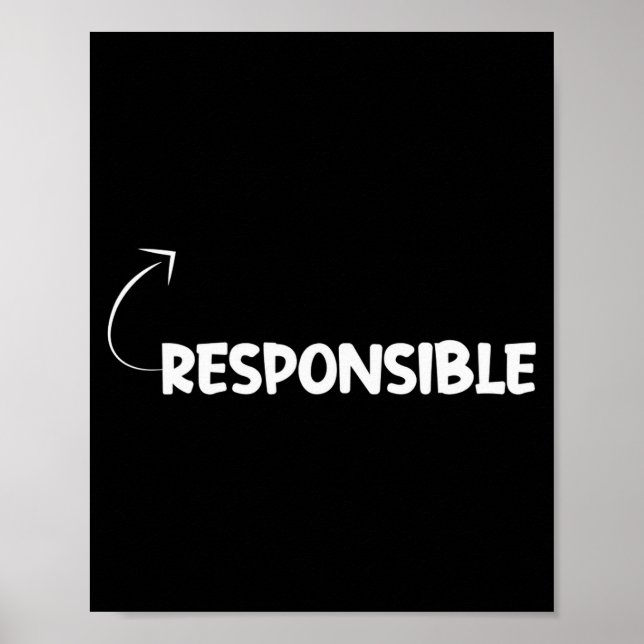 I'm Resnsible Funny Ity Character Reference  Poster (Framsidan)
