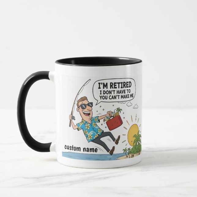 I'm Retired I Don't Want To Mug - Retirement Jokes Mugg (Vänster)