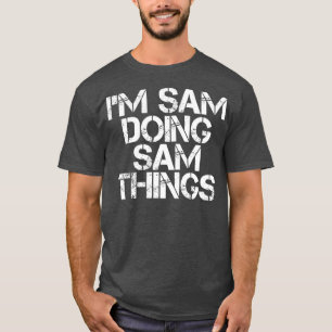 IM SAM DOING SAM SAK Funny julgåva T Shirt